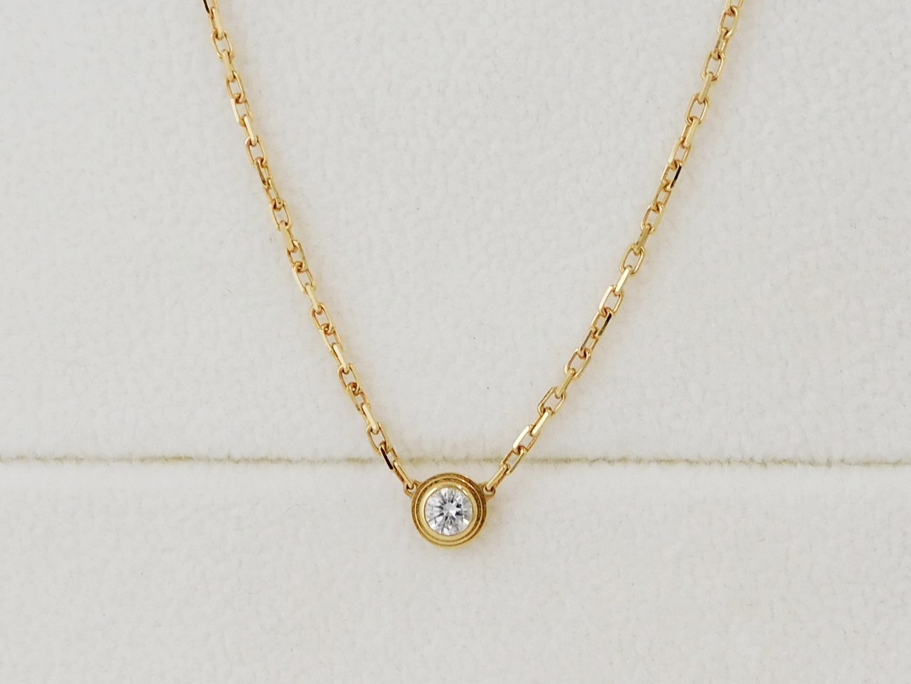 カルティエ Cartier ネックレス ダムール LM　 ダイヤモンド/K18PG ピンクゴールドB7215600 定番 人気 美品 カルティエ ダムールネックレス SM PG｜郡山のまじめな買取専門店Tamaki