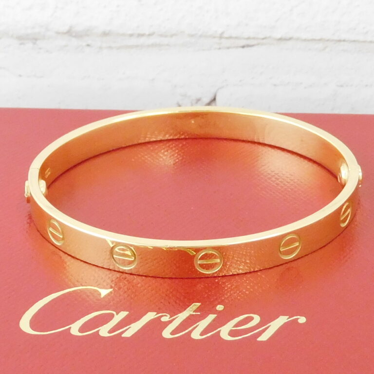 カルティエ Cartier ブレスレット LOVE ラブブレス オープン K18PG 