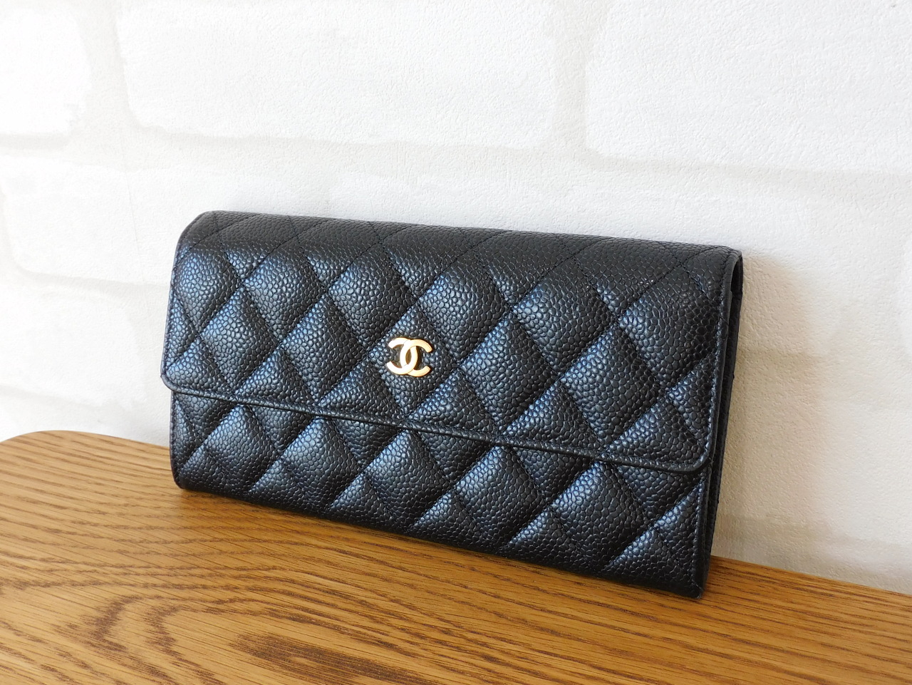 シャネル マトラッセ 長財布 ブラック 黒 CHANEL マトラッセ ブラック 長財布 黒 キャビアスキン シャネル