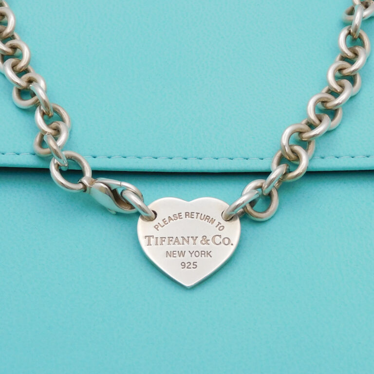 Tiffany ハートタグ ラリアット シルバー チョーカー チェーン 925