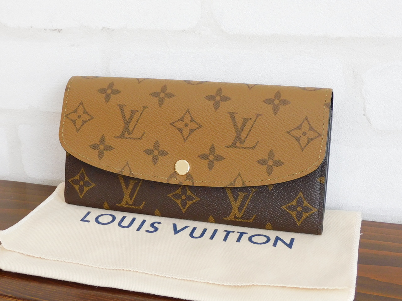 1円～ ルイ・ヴィトン ポルトフォイユ・エミリー モノグラム・キャンバス ルージュ モノグラム M60136 Louis Vuitton 中古 LOUIS VUITTON アンプラント ポルトフォイユ エミリー