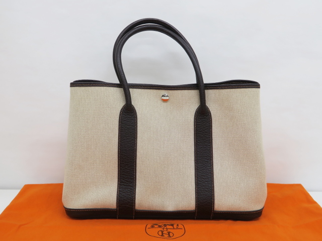 エルメス ガーデンパーティPM マロン □I刻印(2005年)の買取実績  