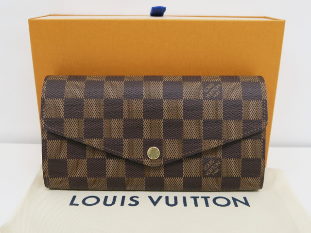 ルイヴィトン ダミエ ポルトフォイユ・サラ ローズ・バレリーヌ N60114  