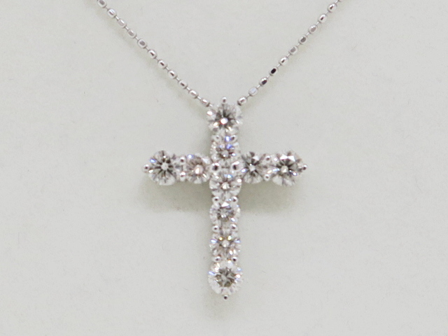K18WG ダイヤモンドネックレス D1.00ct 2.4gの買取実績｜福島県郡山市 