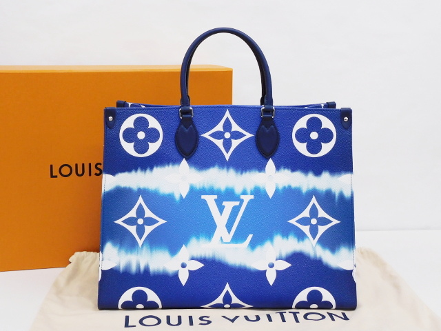 ルイヴィトン LVエスカル オンザゴーGM ブルー M45120 