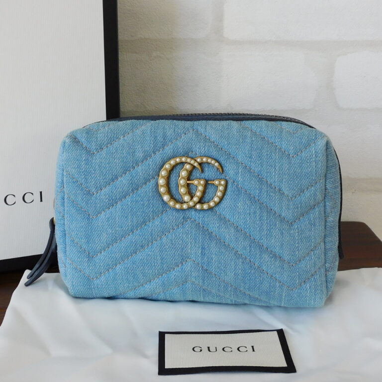 グッチ GGマーモント デニム ポーチ 476165の買取実績｜福島県郡山市  