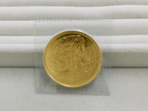 天皇陛下御在位60年記念 10万円金貨 表