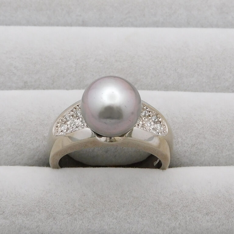 K14WG パールリング 10.0mm