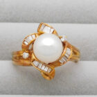 K18 パールリング D0.29ct