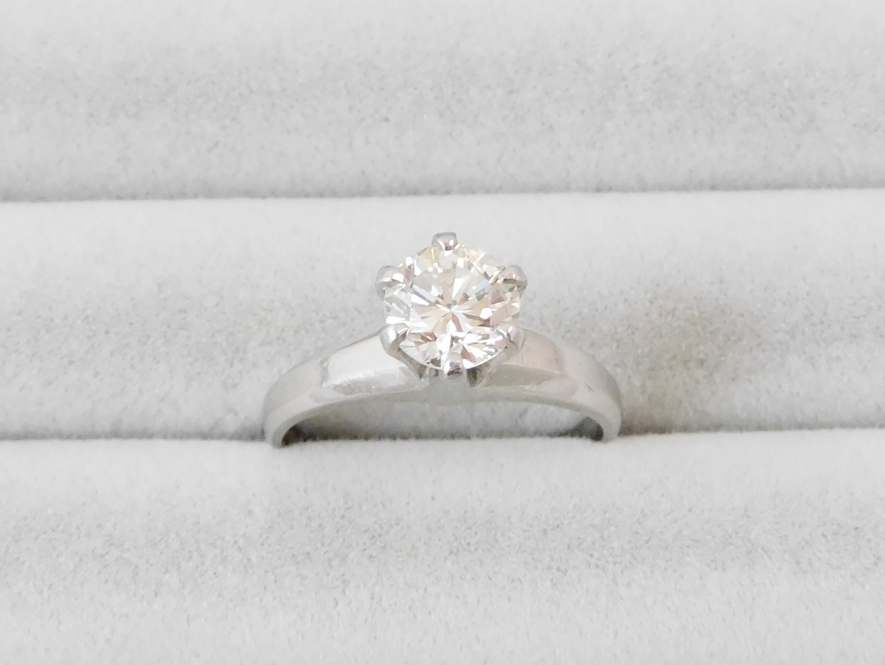 Pt850 ダイヤモンドリング D1.02ct 5.5g｜郡山のまじめな買取専門店Tamaki 