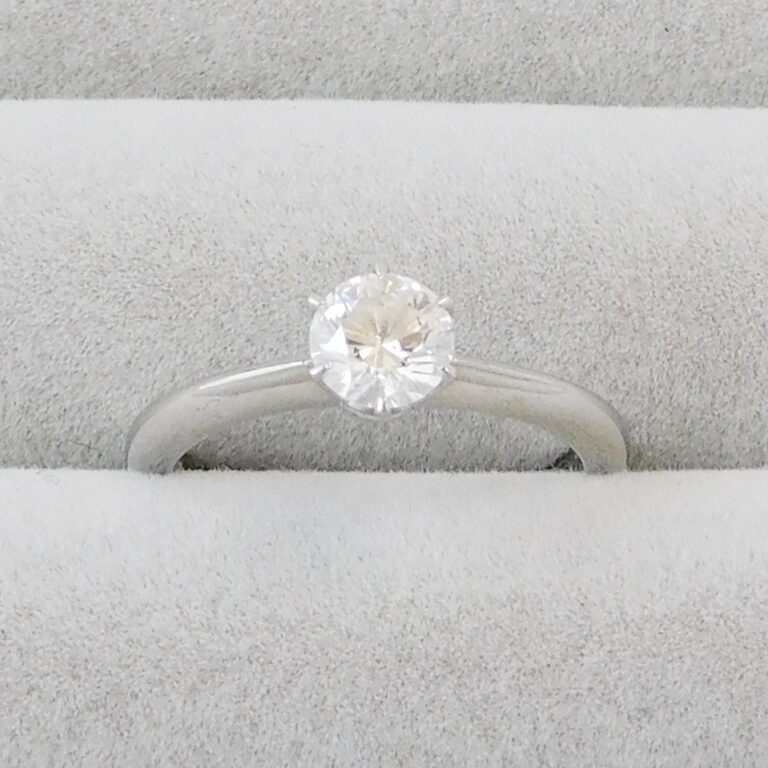 Pt900/K18 ダイヤモンド 指輪 D1.01ct（5石合計） 5.1gの買取実績  