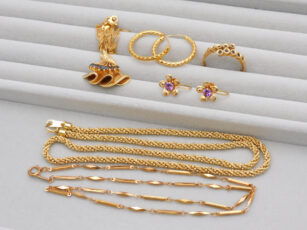 リングやイヤリング、ネックレスなどK18ジュエリー