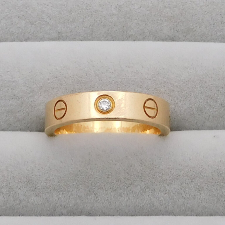 カルティエ ミニラブリング 1PD 750PG