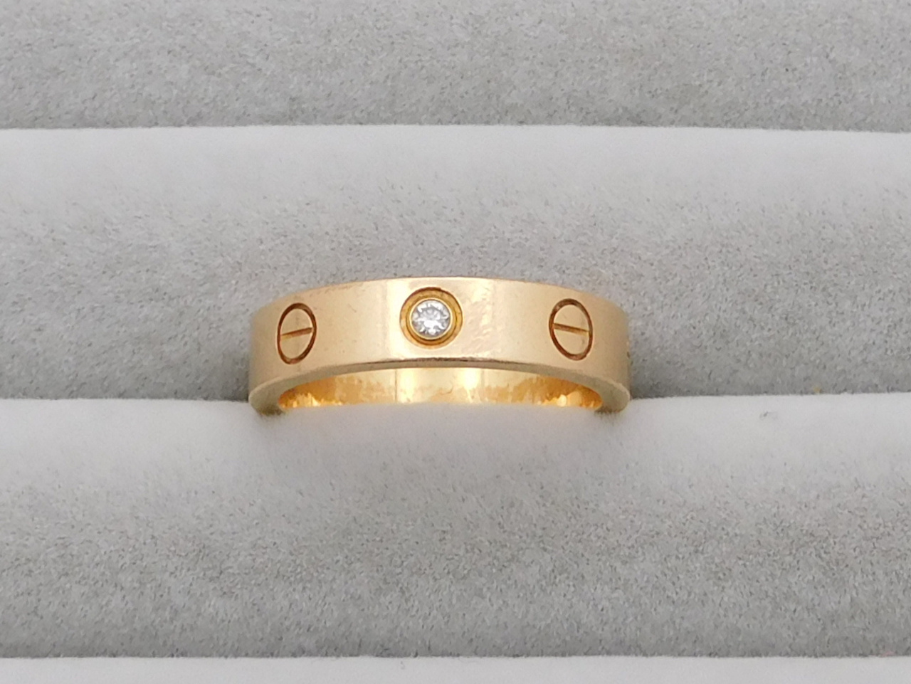 カルティエ ミニラブリング 1PD 750PG