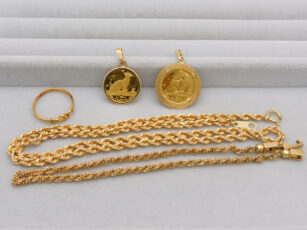 純金マン島キャット金貨ペンダントや、K18ジュエリー