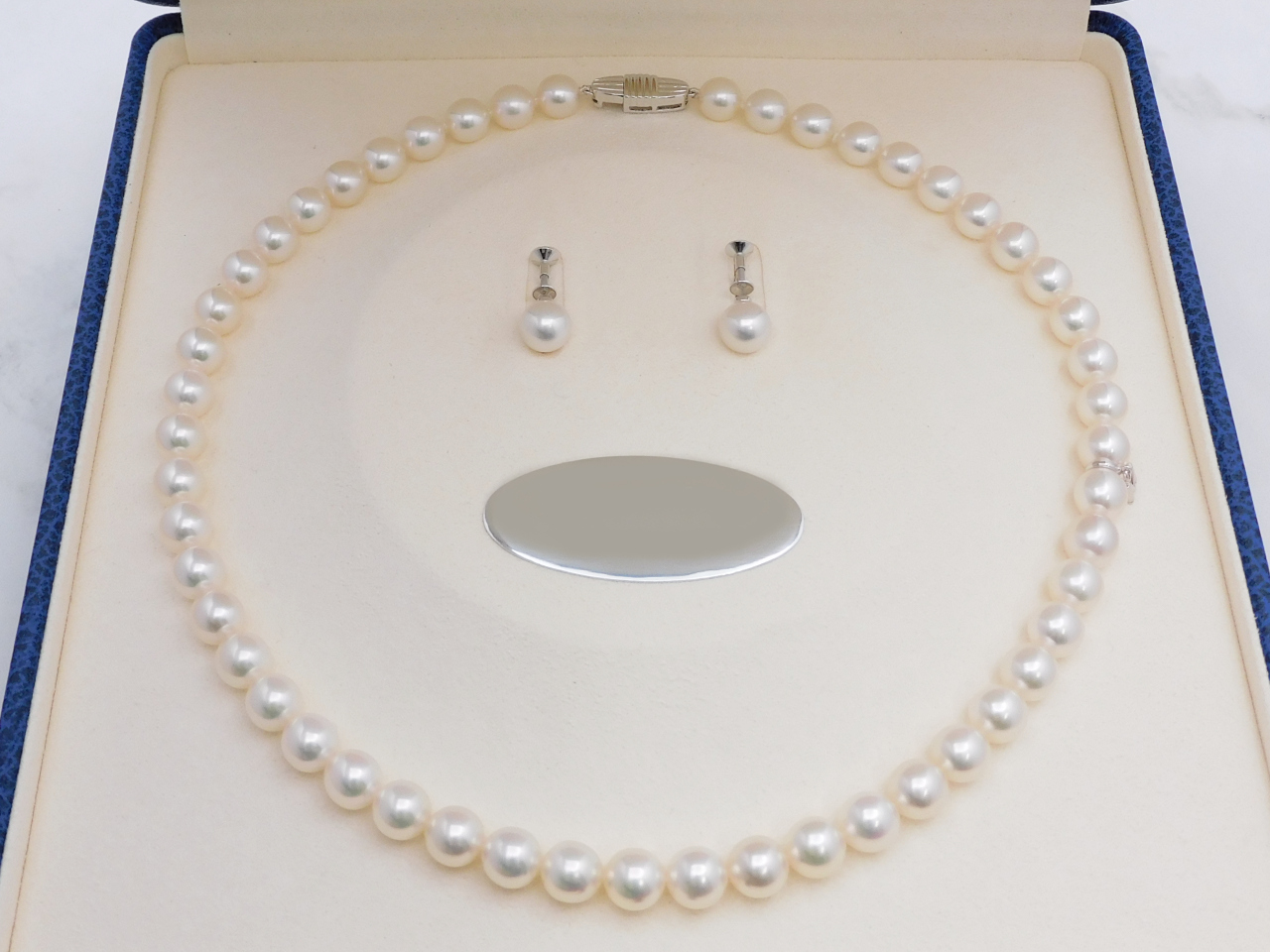 ミキモト パールネックレス イヤリングセット K18WG留金